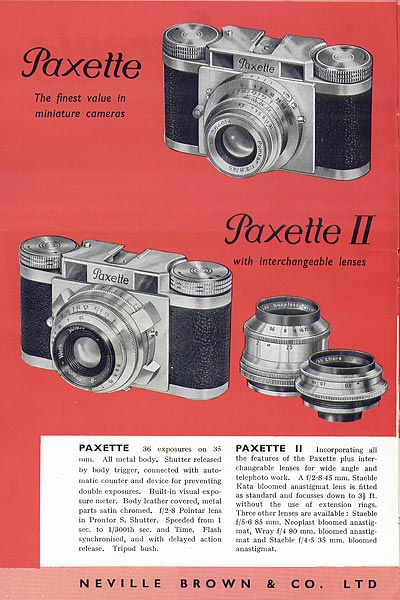 Paxette and Paxette II