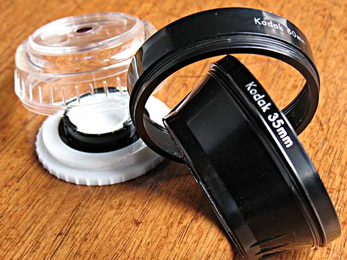 Kodak 62431 parasol/gummifaltblende 29,5mm retina-lens Hood usado 
