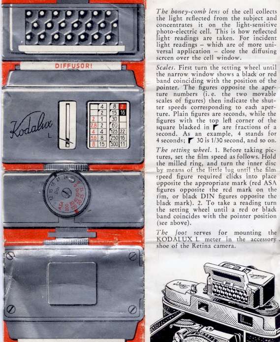 Kodalux instructions page 1